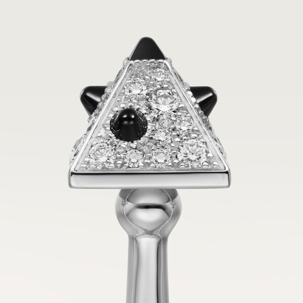 Clash [Un]limited Ring White gold, onyx, diamonds